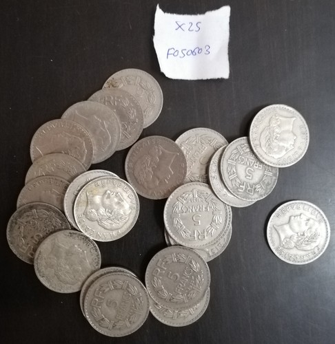 Lot monnaies françaises - , 25