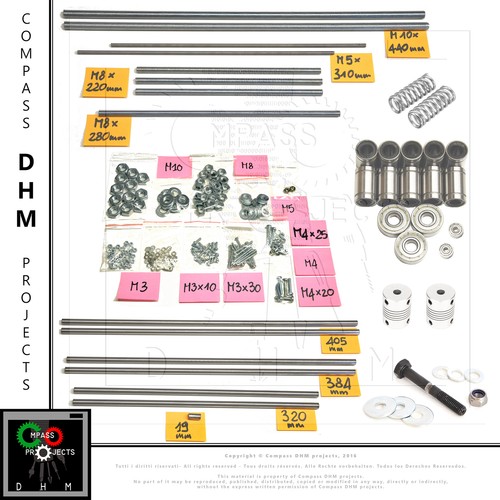 Hardware kit prusa barres - kit,