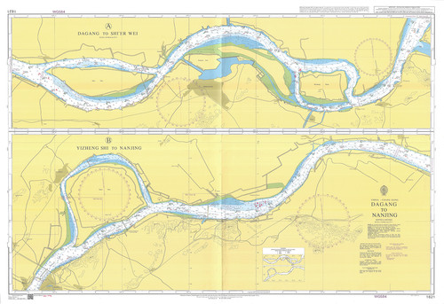 Carte maritime chang - maritime, jiang