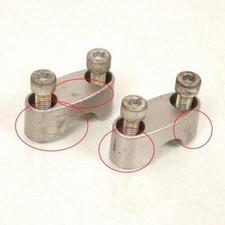 Paire de pontet de guidon origine pour moto Suzuki 400 Bandit 1991 à 1993 Ø22mm