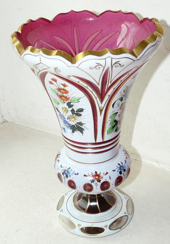 Vase overlay verrerie - vase, en