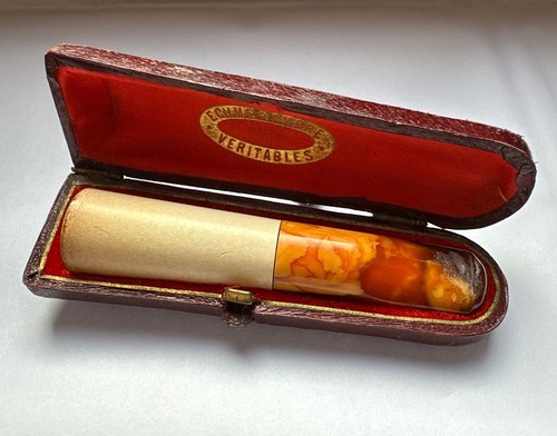 Fume cigarettes ancien ambre - cigarettes,