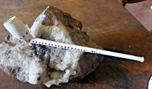 Pipe terre cuite emaillee - pipe,