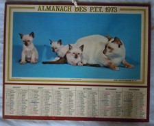 calendrier  Almanach des  PTT