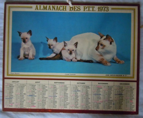 Calendrier almanach des ptt - calendrier,