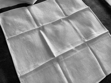 Linge Ancien 6 Serviettes De Mariage A Broder Decor Guirlandes Damassé De Soie