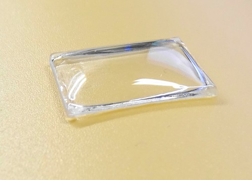 Verre montre bombé base plate - verre,