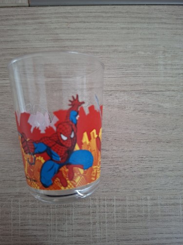 Verre moutarde spider man - verre, à