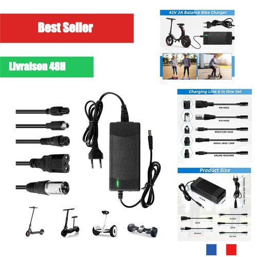 Chargeur universel 42v - universel, 2a