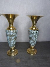 2 jolis vases en laiton 