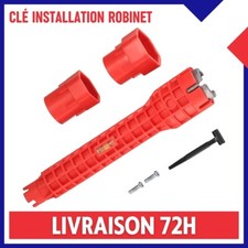 Clé Installation Robinet Lavabo Mitigeur Evier SDB Outils de Plomberie Serrage