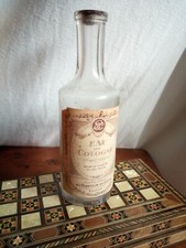 FLACON ANCIEN EAU de COLOGNE SUPERIEURE - AU PLANTEUR DE CAÏFFA - 200 ml - VIDE.