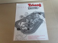 337O Scalextric Tri-Ang France Feuille Recto Verso Slot Car Course Circuit 1962