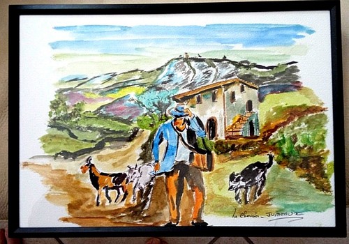 Aquarelle provence le - ,
