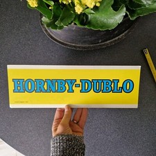 HORNBY DUBLO carton  publicitaire de magasin de jouet  ancien