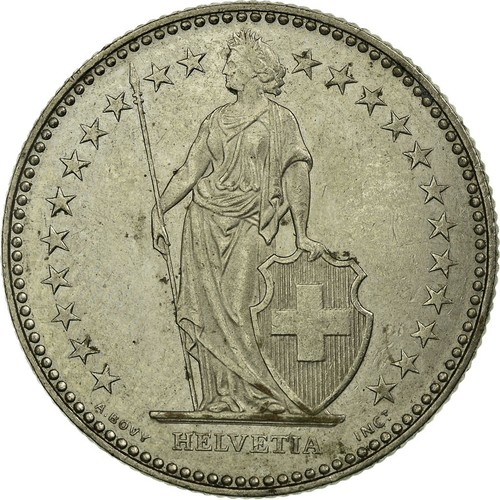 Monnaie suisse 2 francs - 2,