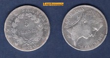 5 Francs Revers Empire 1810 A  Lyon TB Napoléon Ier - Ier Empire, 1804–1814