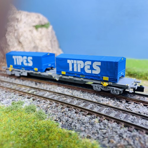 Wagons porte conteneurs sgss - conteneurs,