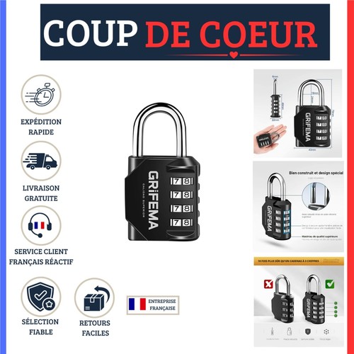 Cadenas code chiffres - à, 4