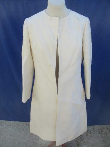 Manteau ancien blanc - manteau,