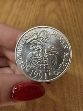 Monnaie Repubblica San Marino 1000 Livres 1991 Jeux Olympiques 1992 Argent Pm