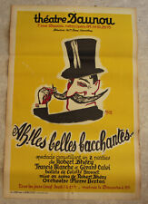 Affiche ancienne Théâtre Paris originale des années 50 60 Paris 60 cm x 40 cm 