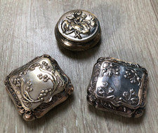 Lot 3 boites Pilules Métal