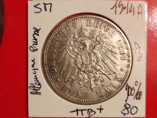 Allemagne mark 1914 prusse - allemagne, 5