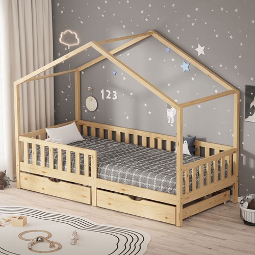 Lit cabane enfant bois - lit, de