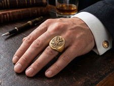 Chevalière Aigle Bicéphale