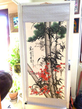 Décoration Motif floral Style Japonais Japon Tenture lithographie originale XIXe