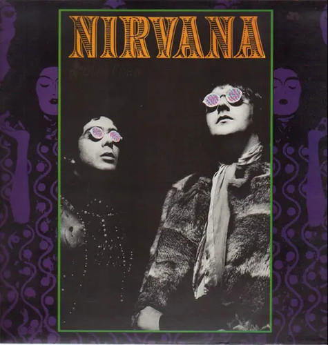 Nirvana black flower - nirvana,