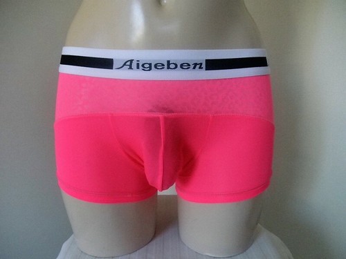 Boxer homme sexy couleur rose - boxer,