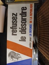 affiche ancienne politique refusez le desordre mai 68