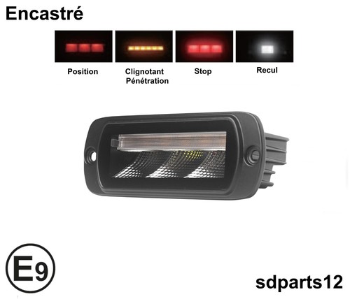 Feu arrière led - feu, 24v