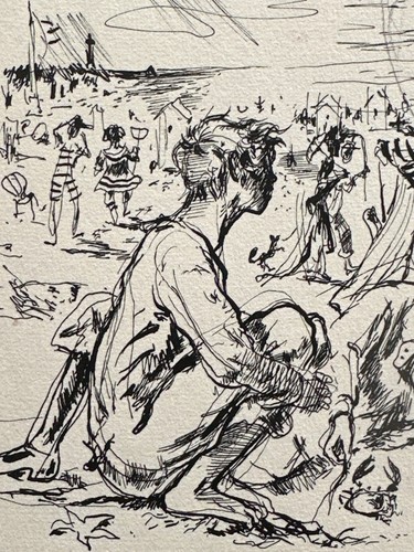 Dessin ancien jean terles - ancien,