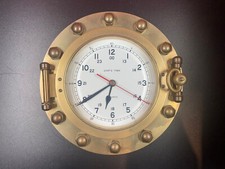 Pendule Marine hublot  Ship's Time  Quartz Non Fonctionnelle verre biseauté