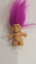 Poupée Troll En Cheveux Rose RUSS Vintage Petite Miniature