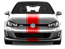 TRIPLE BANDE ROUGE STRIPE RACING AUTOCOLLANT STICKER (BD553)