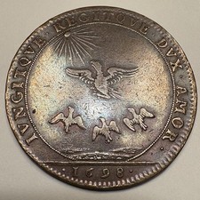 1698 France Louis XIV Jeton