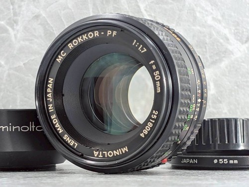 Near mint minolta rokkor pf - near, mc