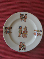 ++"541.3"   RARE PETITE ASSIETTE A DESSERT LIMOGES SIGNEE  "GDF" DECOR D ENFANTS