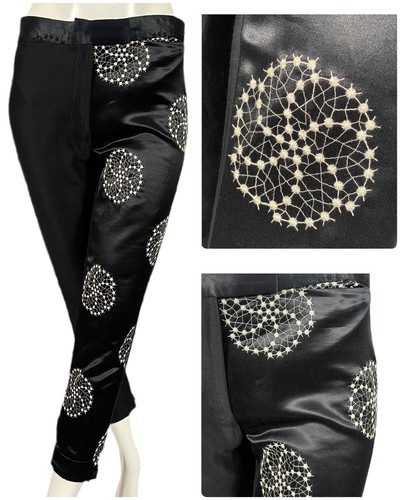 Pantalon brodé ann - pantalon,