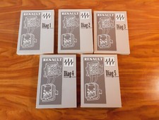 Lot 5 mémentos aide au diagnostic valise RENAULT XR25 année 1994