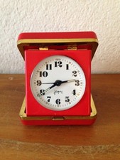 ancienne pendulette de luxe / reveil JAPY VOYAGE vintage 