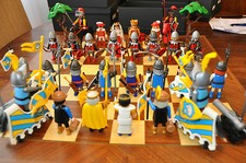 Jeu d'échecs playmobil - Série médiévale - Bataille de Castillon (4)