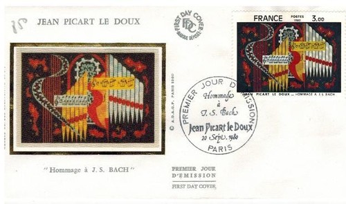 1980 fdc enveloppe soie - 1980-fdc-enveloppe,