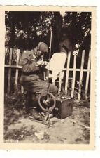 Photo - Militaire Allemand - Poste émetteur (format 6 x 9,3 cm) - 22760