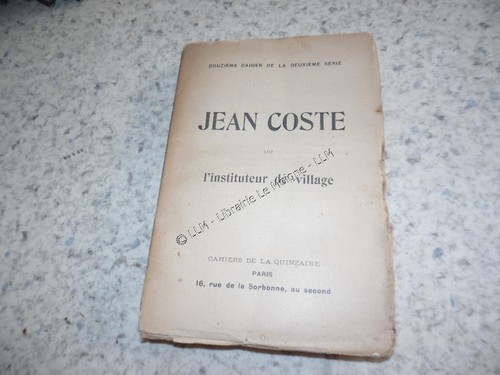 1901 jean coste instituteur - 1901.jean, du