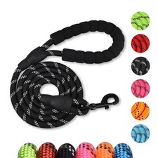 Long Réfléchissante Laisse Chien 2m, Poignée Rembourrée, Compatible Petits, M...